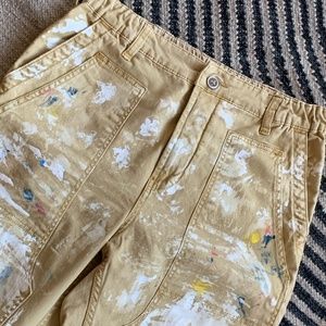 Anthropologie Pilcro The Roamer Paint Splatter Pants NEW
